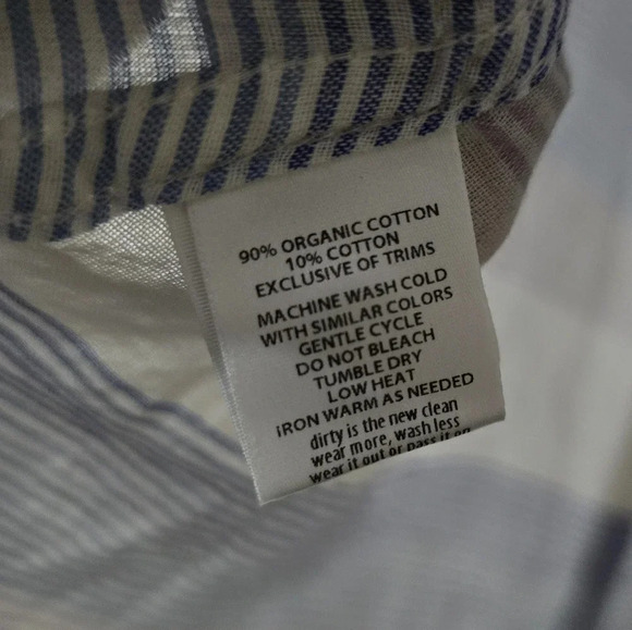 Horny Toad Airbrush Long Sleeve Shirt in Blue Pinstripe, Lightweight, EUC! - Picture 11 of 12